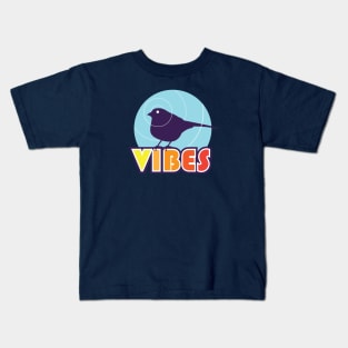 Sparrow Bird Vibes for Birdwatchers/Birdlovers - Blue Kids T-Shirt